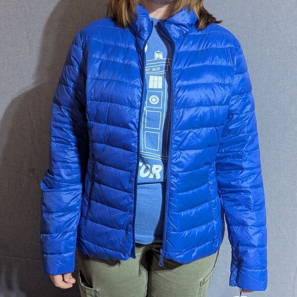 Nuage Sport Lightweight Packable Puffer Jacket – Blue – Women’s M – NWT - Picture 4 of 8